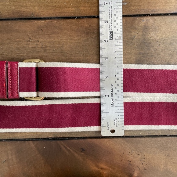 Lunar New Year Camera Bag 16 with Horse And Carriage Print and Varsity Stripe. - Picture 14 of 16